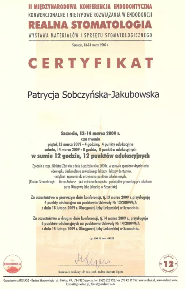 II Konferencja Endodontyczna