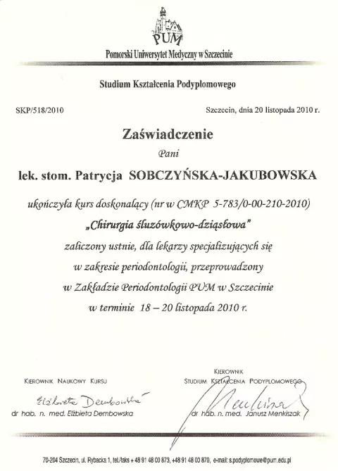 Chirurgia śluzówkowo-dziąsłowa