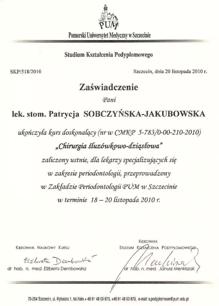 Chirurgia śluzówkowo-dziąsłowa