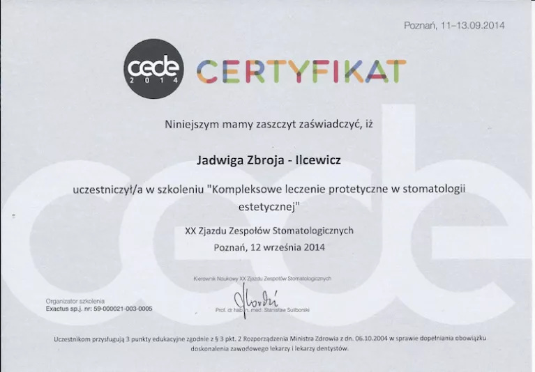 Kompleksowe leczenie protetyczne w stomatologii estetycznej