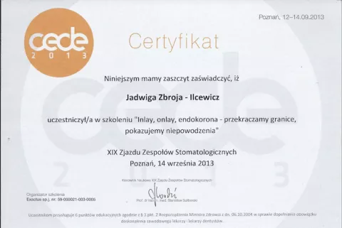 Inlay, onlay, endokorona