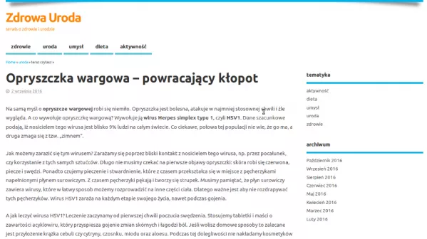 Wrześniowe wydanie portalu zdrowauroda.pl