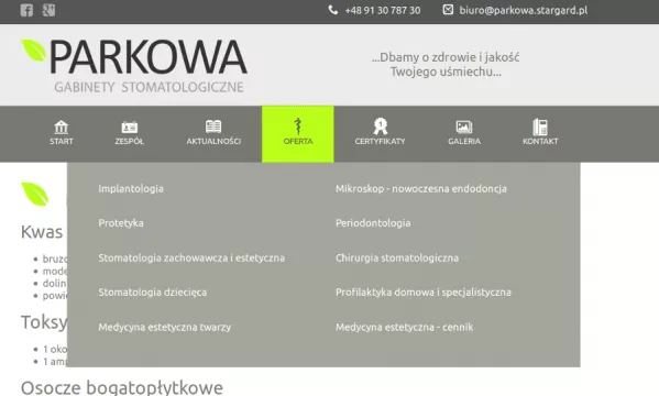 Zapraszamy do zakładki OFERTA 