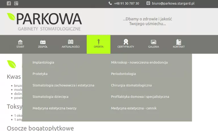 Zapraszamy do zakładki OFERTA 
