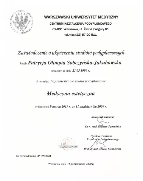 Medycyna Estetyczna Studia